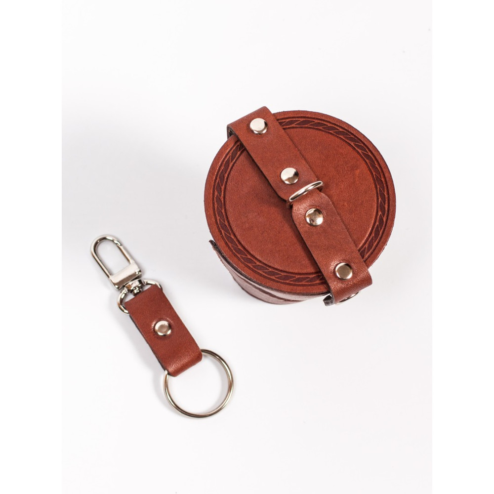 Frenzo gifts СК.23.Т Набор стаканов (4шт) в кожаном чехле / Орел