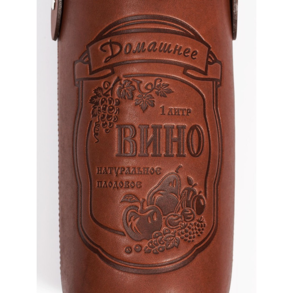 Frenzo gifts СК.34.Т Бутыль для вина 1 л в чехле из натуральной кожи